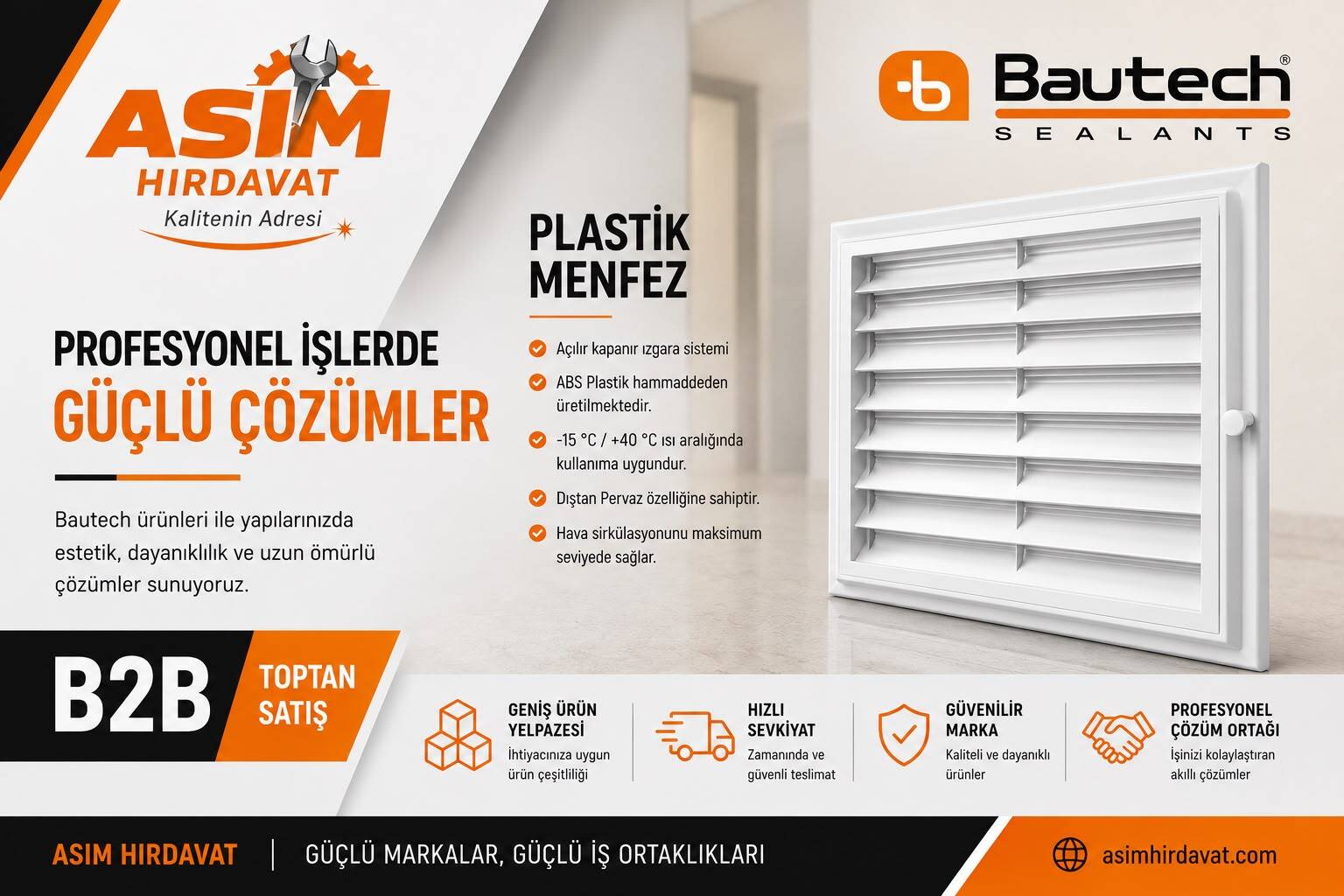 BAUTECH PANJURMATİK MENFEZLER