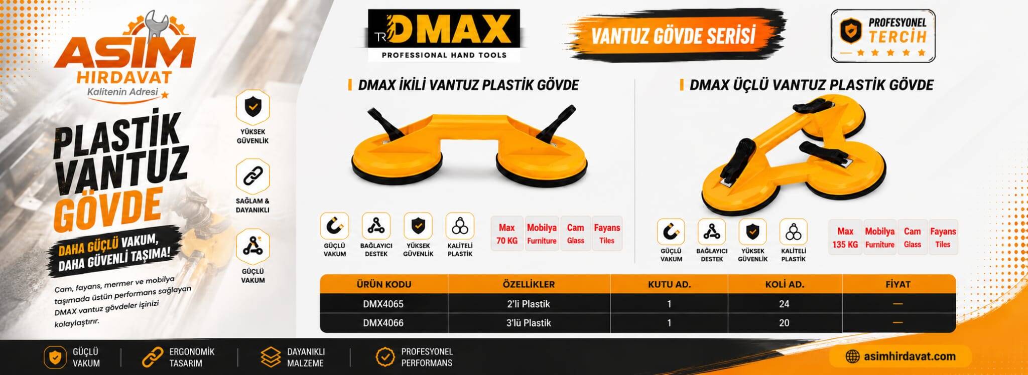 VANTUZ PLASTİK GÖVDE